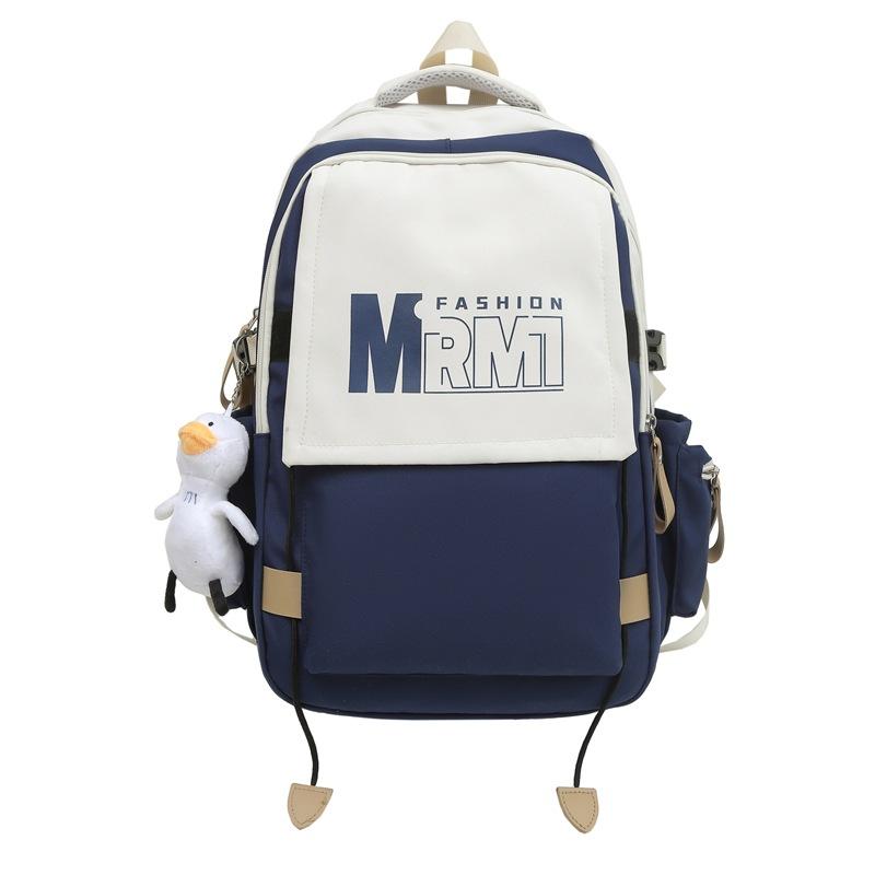 Schoolbag New School Bag Large Capacity Middle and High School Student Backpack Lightweight Fashion Trend Men's and Women's Leisure Travel Backpack