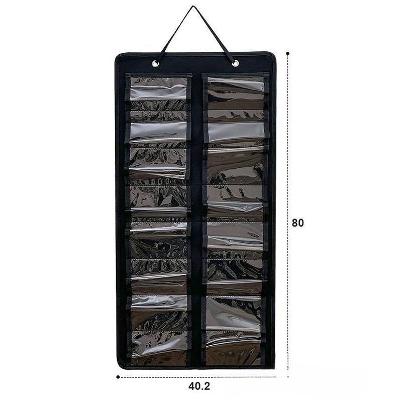16Slots Felt Eyeglasses Stand Holder Dust Proof Wall-Mounted Pocket Storage For Sunglasses Glasses Display Hanging Bag Organizer