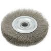 Wire Wheel Brush 16mm Hole 5inch Abrasive Bench Crimped