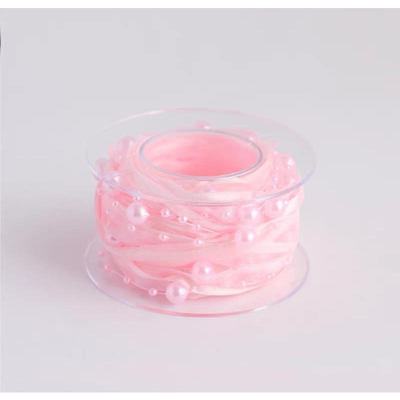 10 yards Rotolo di nastro di organza di colore pieno con bordo ondulato a coda di pesce per bouquet di fiori, regali, confezioni, decorazioni per feste di nozze