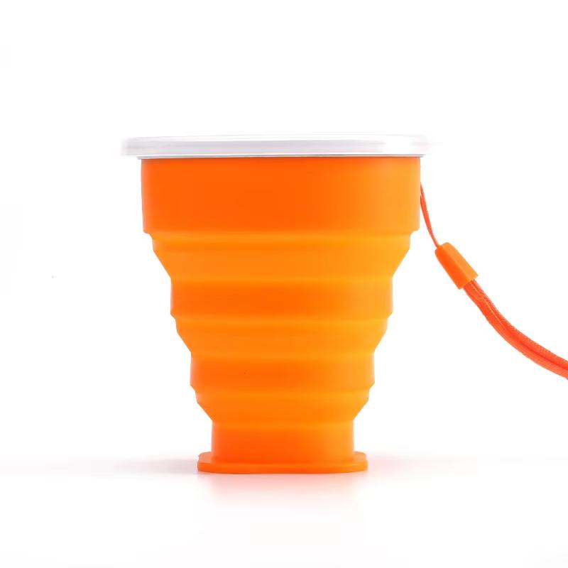 Outdoor Portable Silicone Folding Water Cup, Multifunctional Telescopic Water Cup, Candy Silicone Mouthwash Folding Cup
