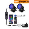 IP68 Wasserdichte Unterwasserleuchte DC 12V Lampe RGB LED Spotlicht Schwimmbadleuchten mit Fernbedienung Dekorative Spotleuchte