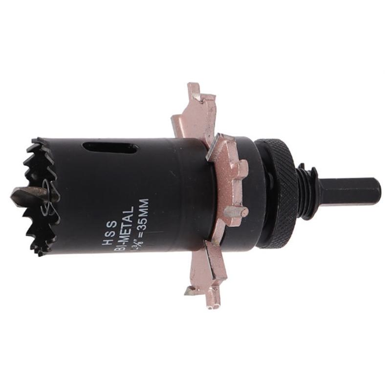 Hole Saw Cutter H.S.S Drill Bit Woodworking Hole Cutter with High Precision Cutting Teeth for Downlight Gypsum Board