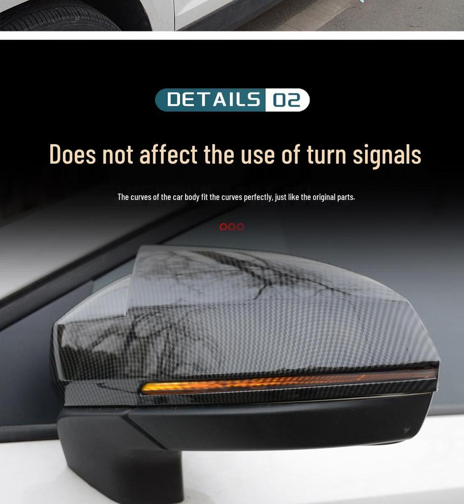 Jetta VS Series Mirror Cover - Bull Horn Design for Rearview & Reversing Mirror Protection