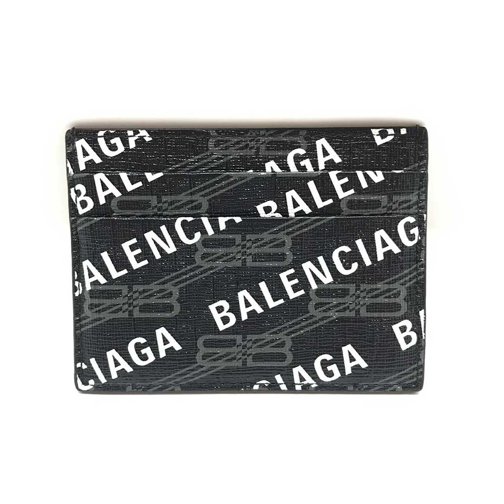 Used BALENCIAGACard Case PVC coated canvas unisex