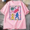 Colorful Cryptids T Shirt Unisex Women Cute Animal Printed Tshirt Casual Cotton Round Neck Tshirt Harajuku Streetwear Clothes Tops