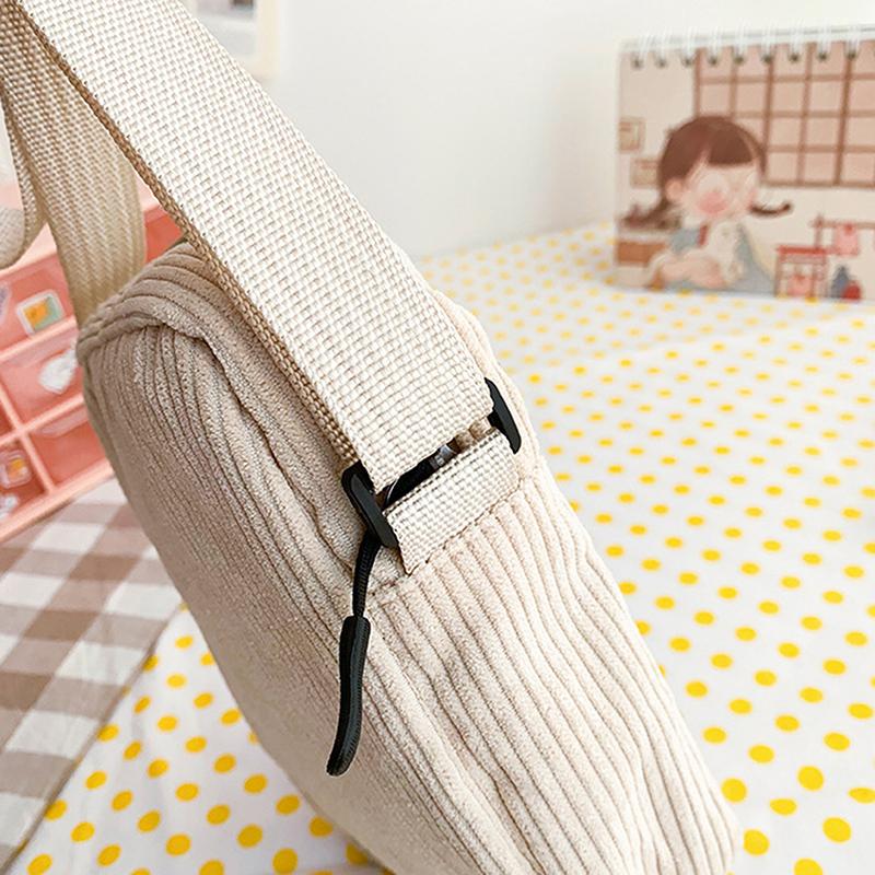Portable Corduroy Bear Phone Crossbody Bag Mobile Phone Coin Purse Fashionable Cross Small Bag Corduroy Mini Bag