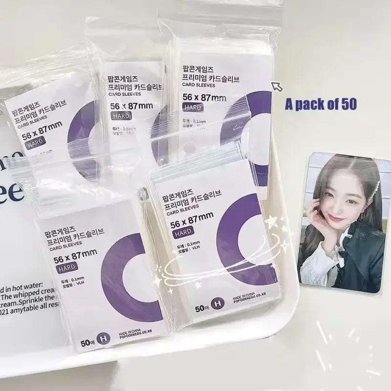 56x87mm 63.5x88mm Obaly na karty Průhledné PP Držáky na Kpop karty Filmy na pohlednice Voděodolné Ochranný obal na fotky z alba pro idoly