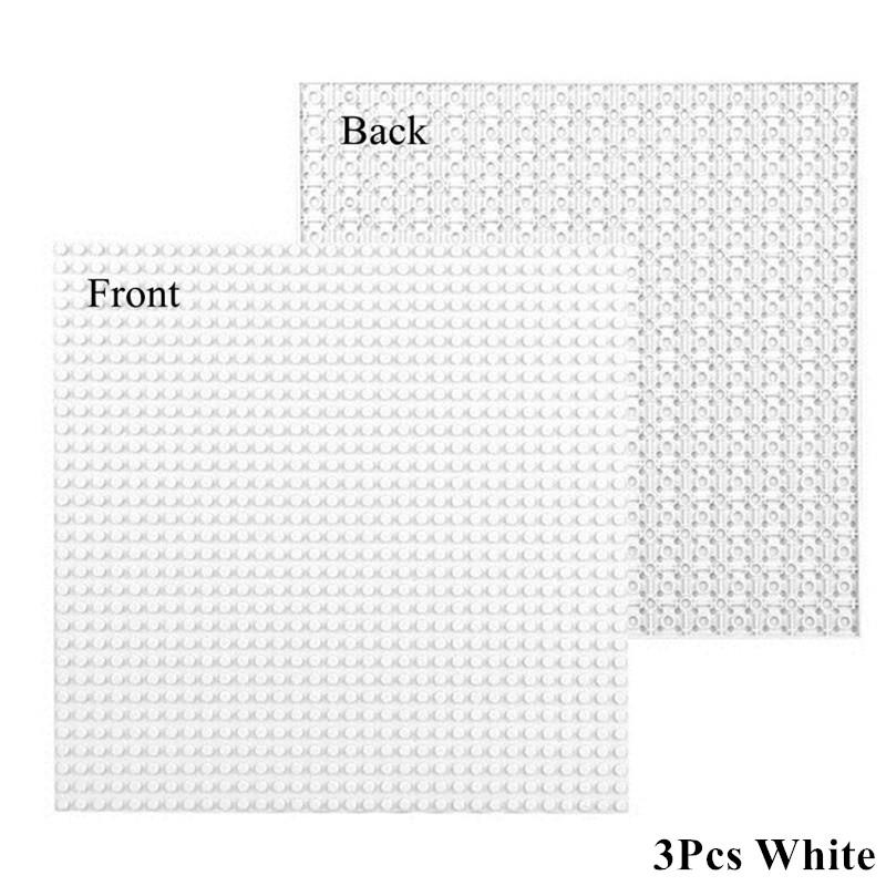 3Pcs 32*32 Dots Double Sided Baseplate Building Blocks Classical Base Plate Bricks Kids Toys Compatible with Brand Blocks