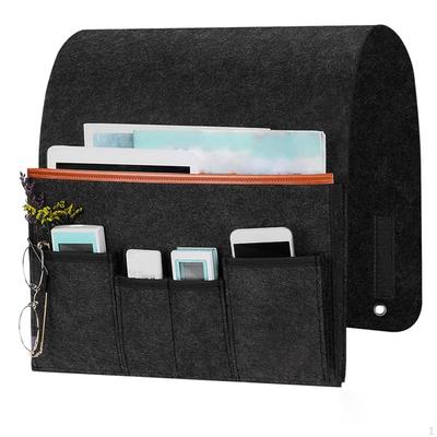 Filz Nachttischtasche Aufbewahrungsorganisator Verschleißfest Langlebigkeit, Einfache Installation, Platzsparend,