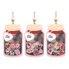 Wooden Love Bottle Hanging Ornament Valentine's Day Love You Bottle Decoration Handmade Car Rearview Mirror Hanging Decor Pendant