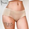 Nahtlose Höschen für Damen 7A Unterhosen aus Maulbeerseide, einfarbige Höschen, hohe Elastizität, mittelhohe Unterwäsche
