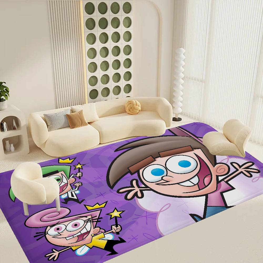 Cartoon The F-Fairly O-OddParents Entrance Door Mat Washable Non-Slip Living Room Sofa Chairs Area Mat Kitchen Welcome Doormat