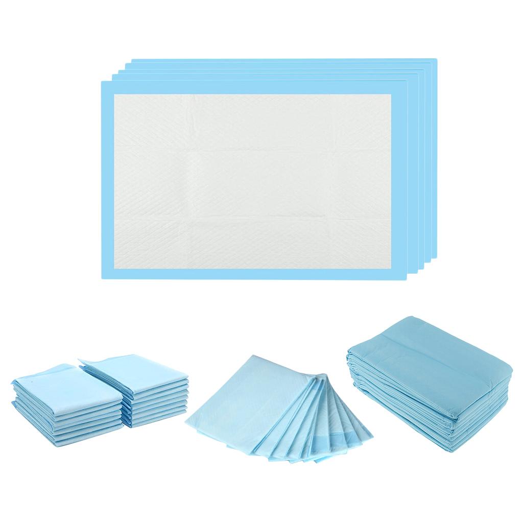 Disposable Incontinence Bed Pads Protection Sheet Mattress Covers Blue Waterproof Incontinence Protector Bed Wetting Mattress