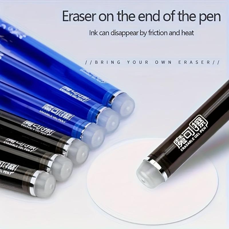 35pcs/set Erasable Gel Pens 0.35mm Full Barrel Erasable Neutral Pens. Comes with Eraser Round Gel Pen
