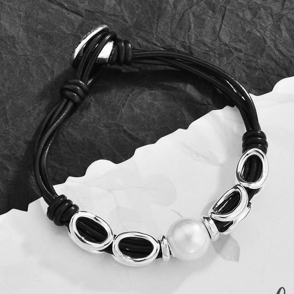 Spanish Irregular Doudou Bracelet Women S Geometric Small Lock Key Bracelet Sweet Pearl Jewelry Women