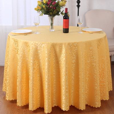 Tablecloths Machine Washable Neat Edges Round Spillproof Polyester Fabric Table Cover