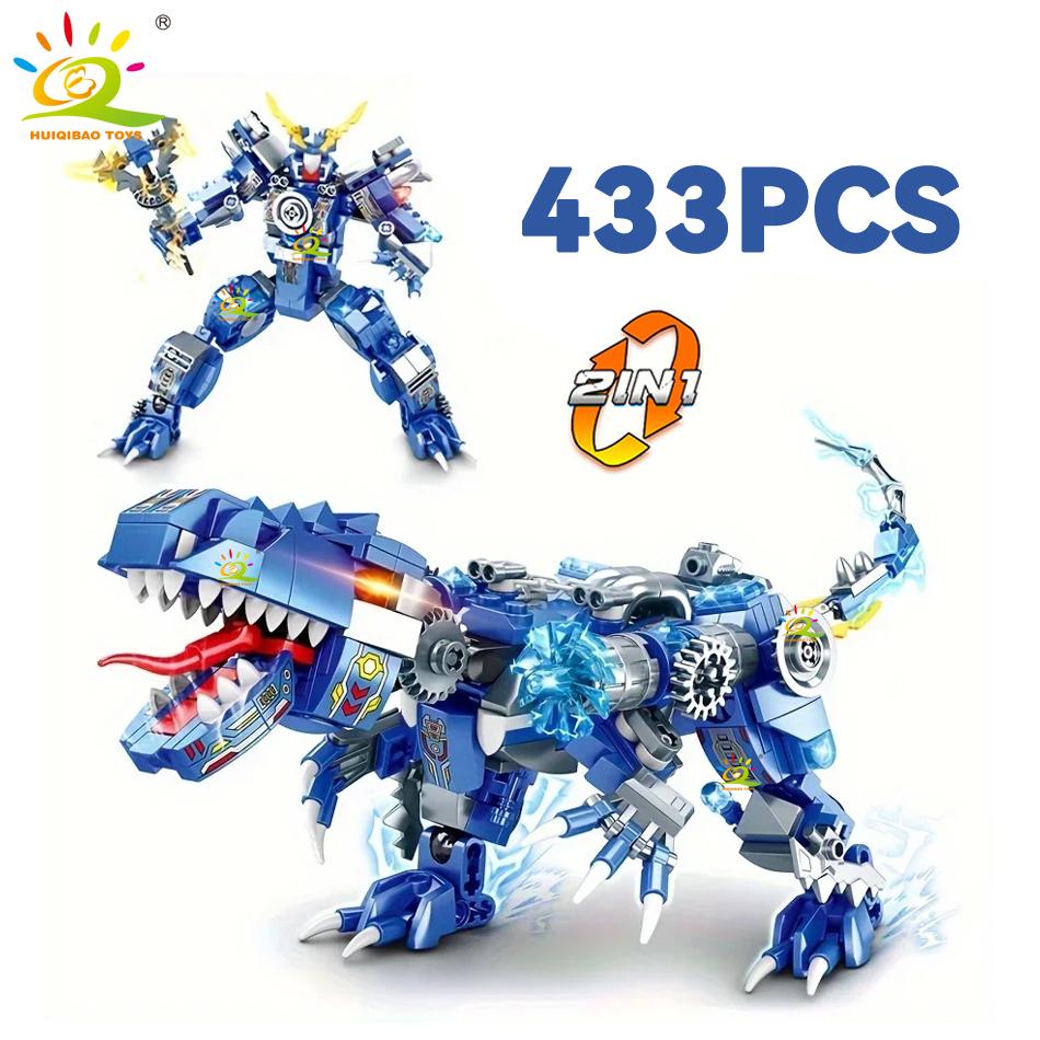Huiqibao 2In1 Jurassic Premium-Quality Dinosaur Superior-Grade World Construction-Kit High-Standard Assembly Superior-Grade Assembly-Bricks