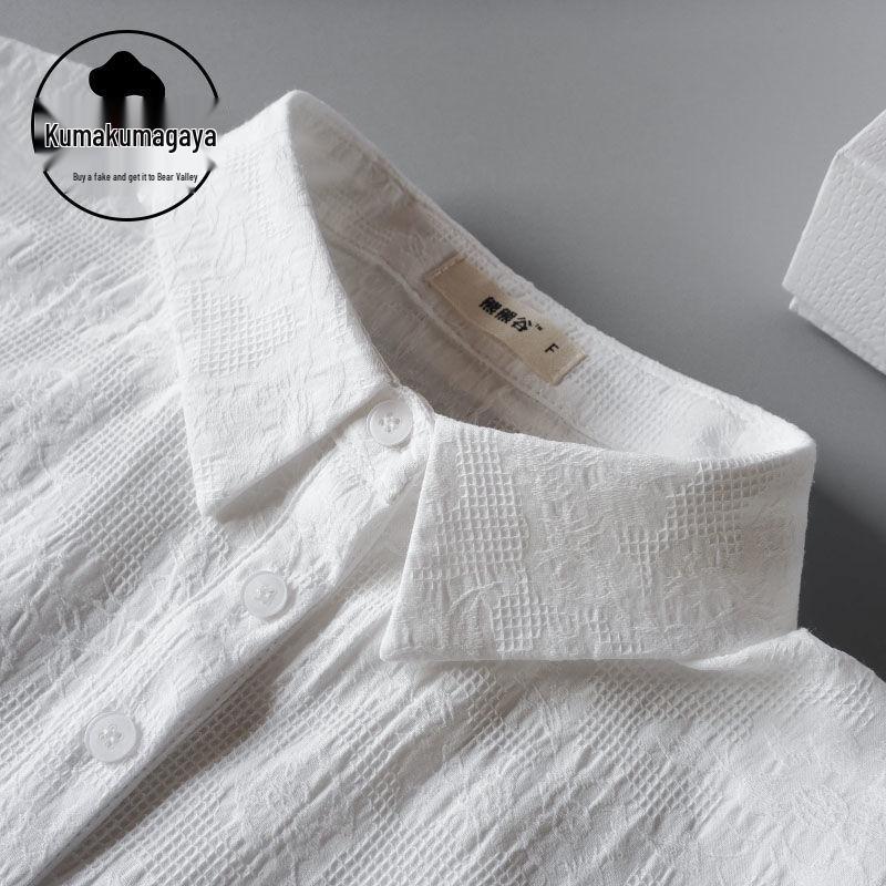 Women's Black Jacquard Cotton Dickey - Versatile Fake Collar for Spring Sweaters 