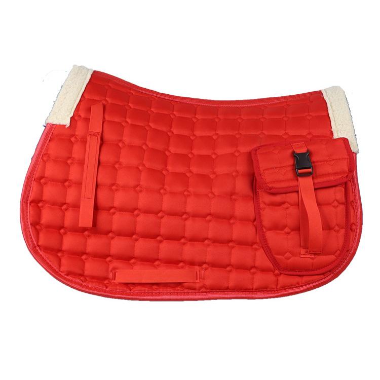 Equestrian Saddle Pad with Pouch - Sweat-Absorbing Riding Equipment