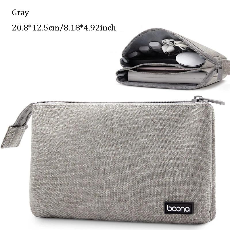 

Oxford Cable Storage Bag Travel Electronics Organizer Gadget Bag For Power Bank, iphone,Earphone Wire, USB Charger