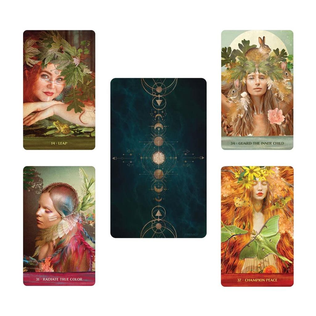 Kancharo Oracle Card Set of 44 Tarot Cards Woman Includes Japanese Oracle Card Basic Instructions Pouch [Wild Rising] & (Authentic)