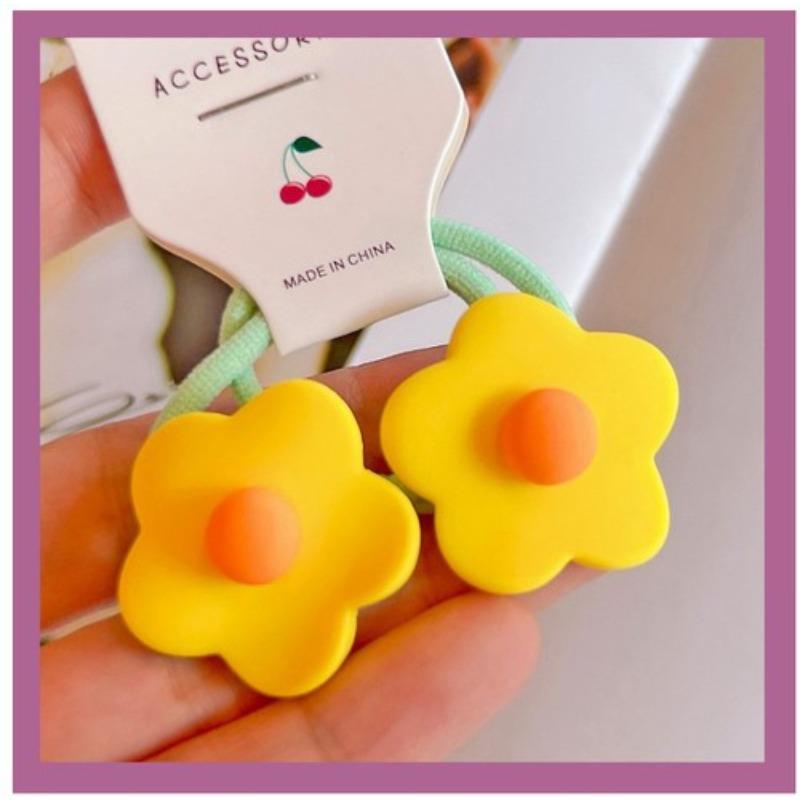 2pcs Elastic Hair Bands for Baby Girls Candy Color Hair Ring Hair Rope Children Headwear Kids Toddler Accessories