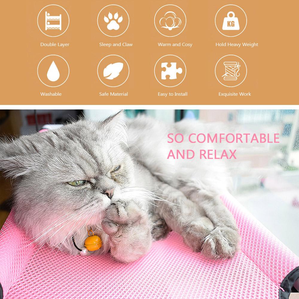 Cat Window Perch Hammock Mesh Bed Double Deck Window Suction Cups Seat   Cooling Hammock Bed