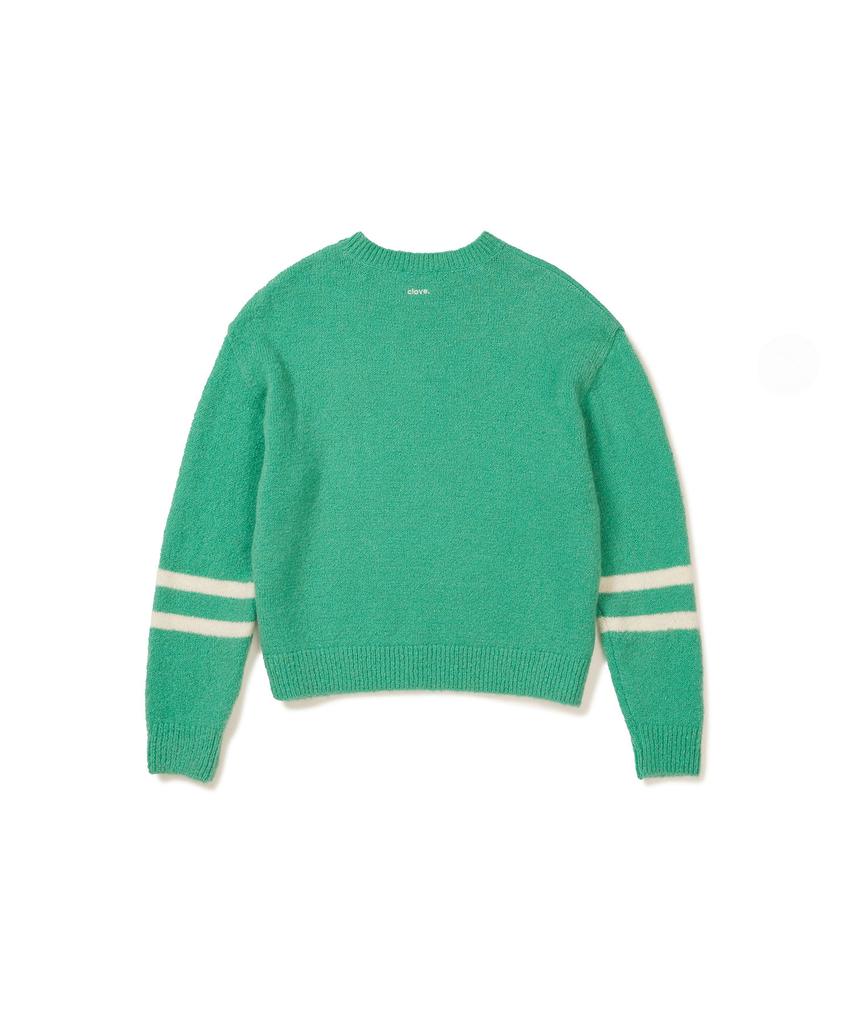 CLOVE [24Fw Clove] Numbering Knit Pullover (Mint)