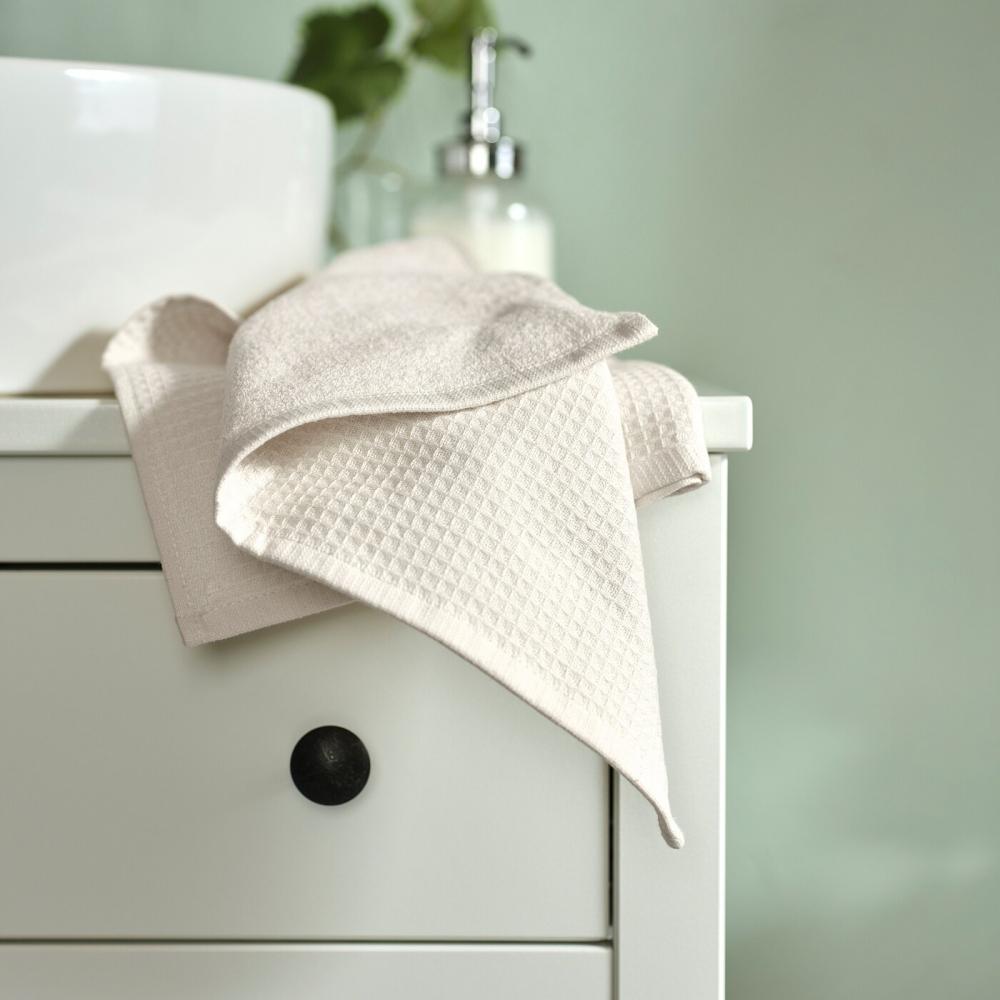 IKEA SALVIKEN Hand Towel Natural 30x30 Cm