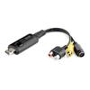 Sanwa Direct USB Video Capture, Video Tape Digitization, Windows/Mac Compatible, MiniDV Dubbing, with Type-C Adapter, 400-MEDI039