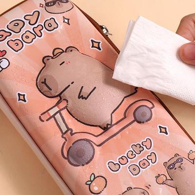 3D-stereoskopisches, süßes Cartoon-Capybara-Federmäppchen mit großer Kapazität, multifunktionales Stiftetui, Schreibwaren für Studenten, Schulbedarf