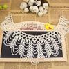 Detachable Blouse Fake Collar Faux Pearl Beaded False Collars Choker Necklace Summer Cloth Accessory for Women Girls Fake Collar