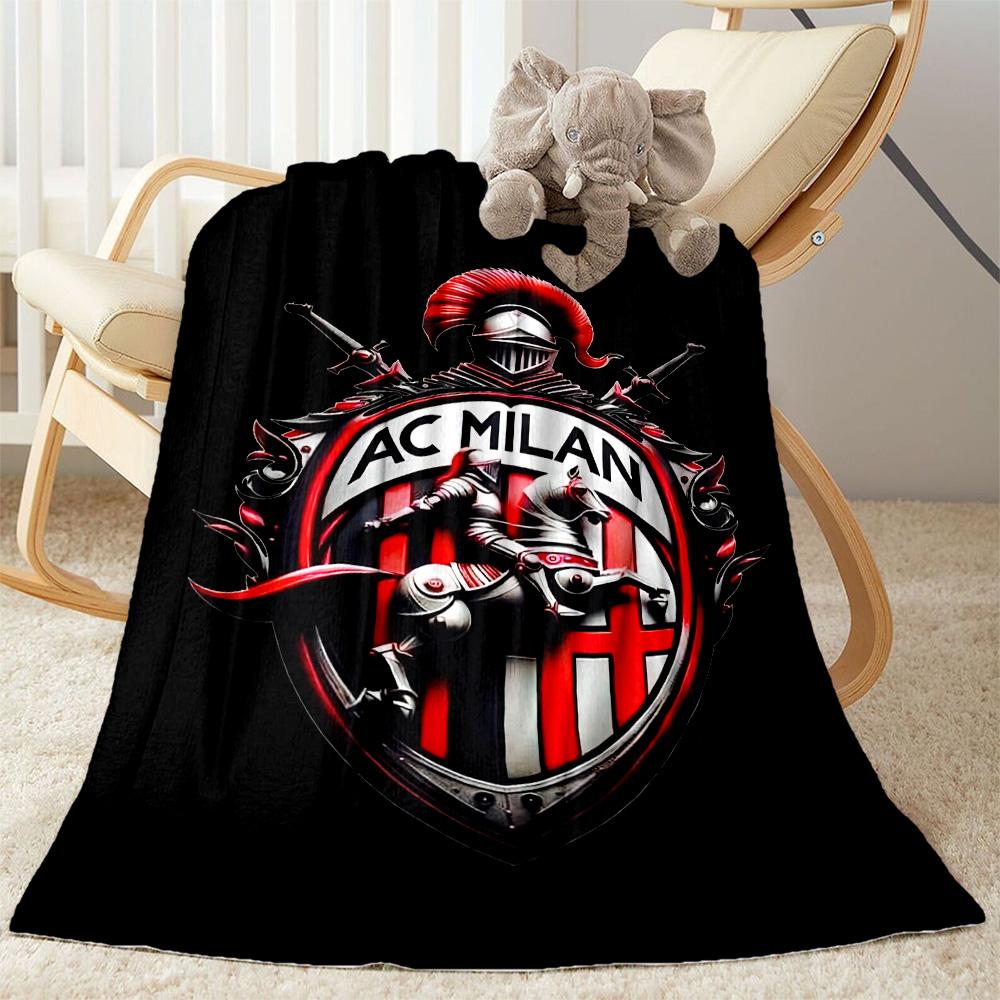 Ac Milan Blanket Durable Comfort Perfect For Chair Livingroom Office Allseason Use Warmthful Decor Perfect Gift For Relatives And Friends
