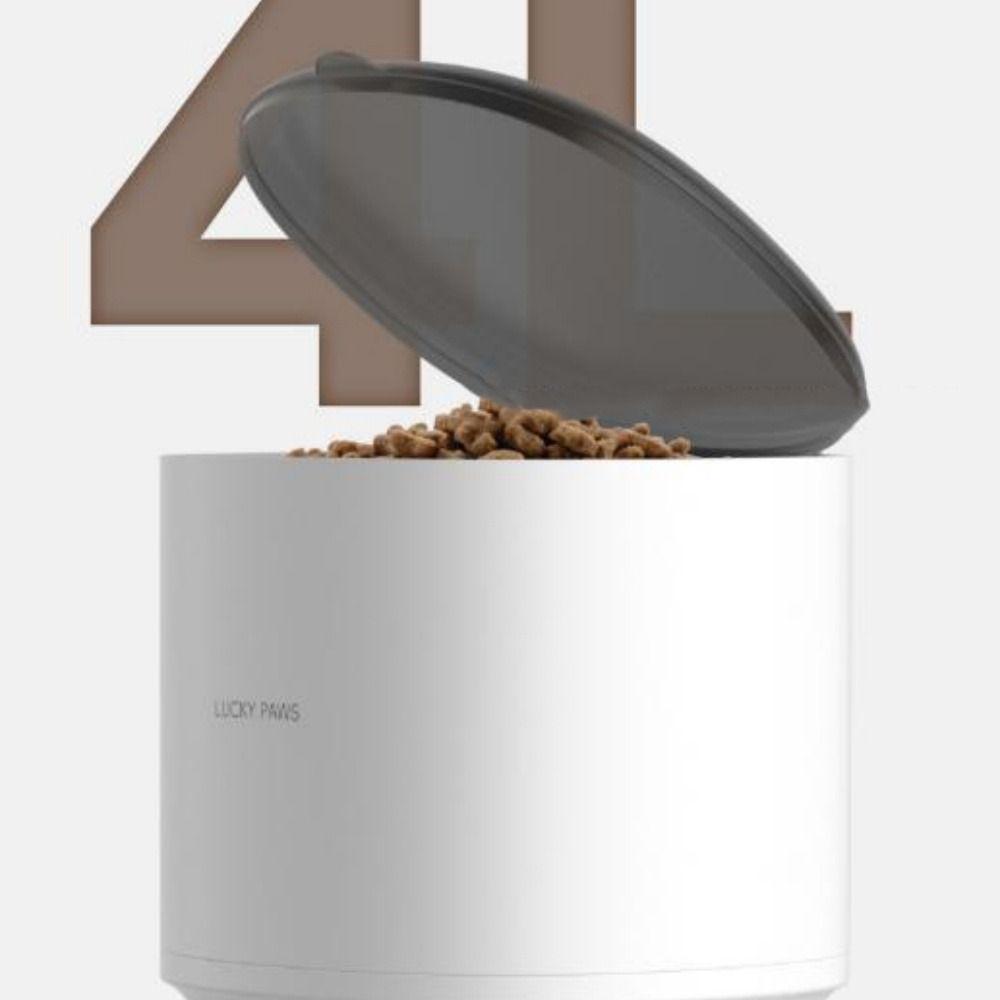 New 4L Pet Intelligent Automatic Feeder WiFi 2 Styles Mobile Phone Remote White Cat Feeding Machine
