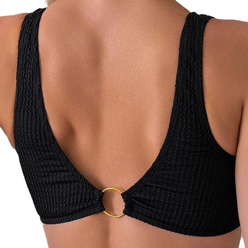 2025 Europäischer & Amerikanischer High Waist Bandeau Bikini Badeanzug für Damen