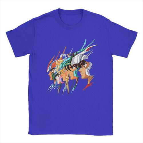 Knights Of The Zodiac Japanese Anime T Shirts 100% Cotton  T-Shirt Crewneck Saints Seiya Tee Shirt Short Sleeve Clothes Birthday