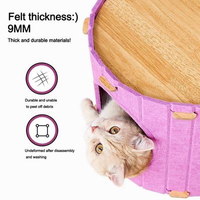 New Closed Cat Nest Wear Resistant DIY Splicing Cat Castle Multi Layer Cat Tree Hole Pet Accessories