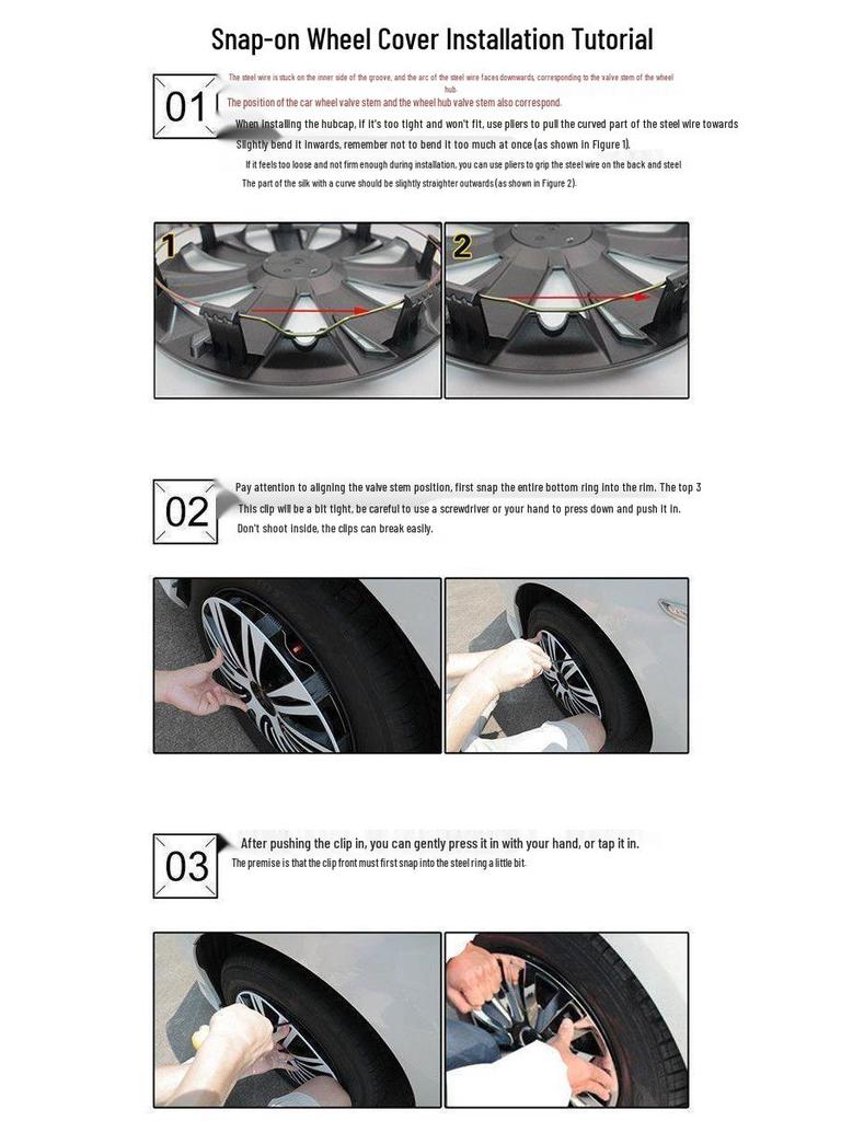 15-inch Wheel Hub Covers for Wuling Bingo: New Energy Vehicle Tire Modification and Protective Wheel Caps.