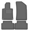 Tapis de voiture en velours graphite pour: Peugeot 508 I berline, break, SW, RXH (2010-2018)