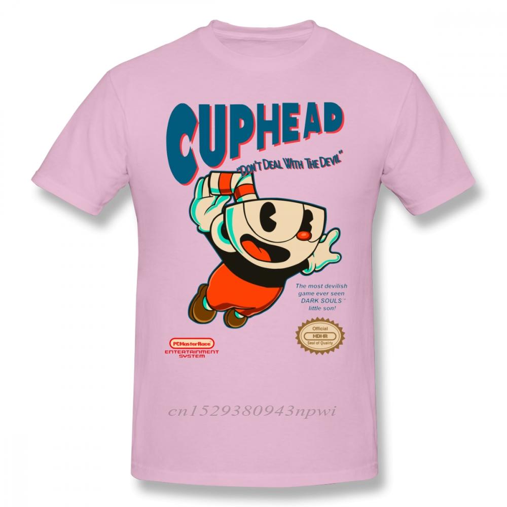 Cuphead T Shirt Super Cuphead TShirt Male Big Tee Shirt Short Sleeve Casual Fun 100 Cotton Graphic Tshirt