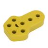 Car Exhaust Hanger Bushing Muffler Rubber Insulator Mount Bracket Universal 7 Holes 12mm DiaYellow