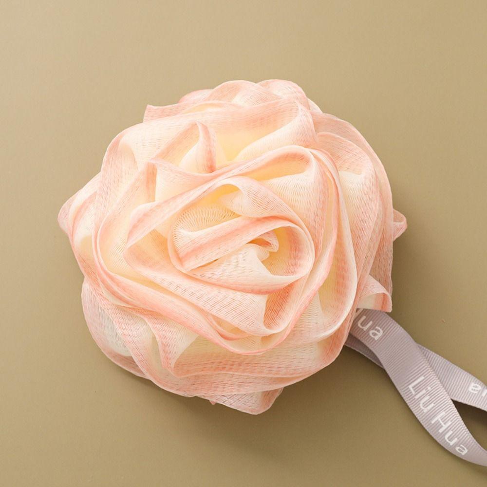 Mesh Rose Bath Ball Lightweight Shower Ball Hangable   Bathroom