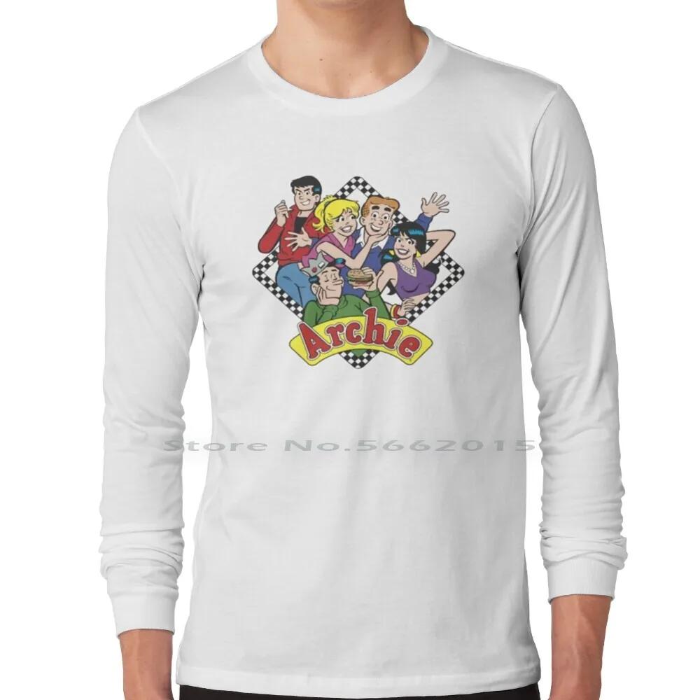 The Archies T Shirt 100% Cotton Archie Veronica Jughead Richie Classic Cartoon Comics Short Long Sleeve Tee Top