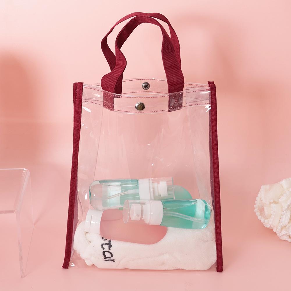 Transparent Waterproof EVA Handbag - Large Capacity Storage Bag