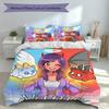 3pcs Custom Name Aphmau Set,Includes 1 Duvet Cover and 2 Pillowcases,All-season Bedroom Decor