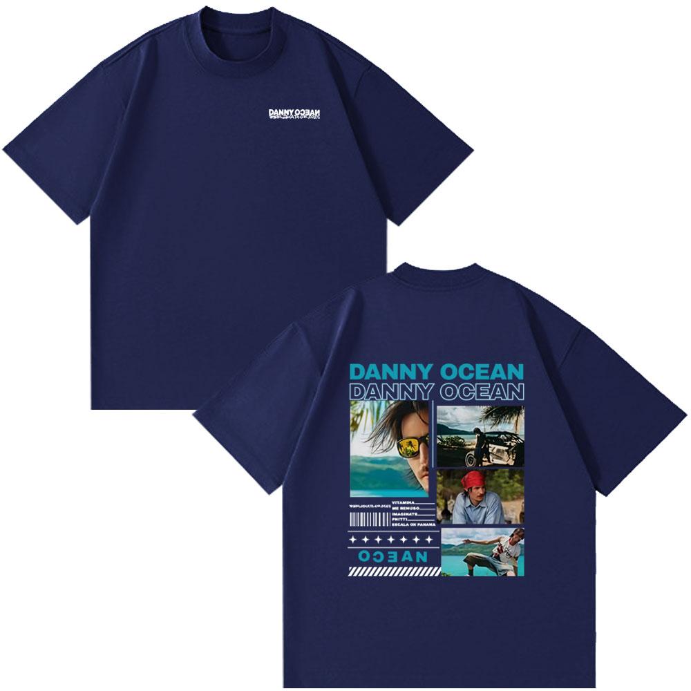 

2025 Summer Rapist Danny Ocean Reflection Tour Graphic Tshirt Mens Harajuku Hip Hop Cotton Casual Short Sleeve Tshirt 4XL