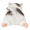 Woobia Prone Mackerel Tabby and White Cat Magnet 11.4 X 6.4 X 4.2 Cm Doll Figurine Ornament Animal Garden Decoration Cat H20299-16