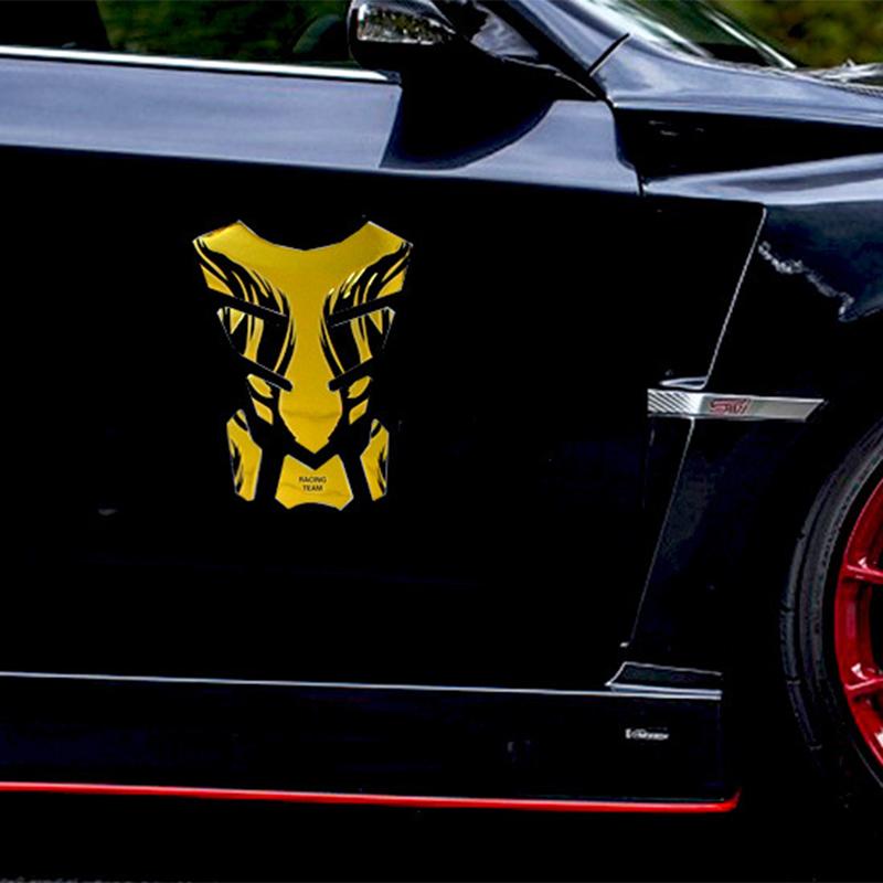 Motorcycle Tankpad Sticker Fishbone 3D Tank Pad Stickers Oil Gas Protector Cover Decoration Flame Motorcycle Accessories