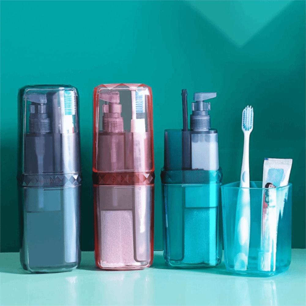6 in 1 Travel Toothbrush Cup Fall-resistant Toothbrush Case Travel Mouthwash Cup  Business Trip
